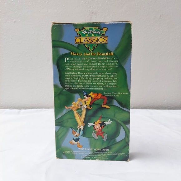Walt Disney Mini Classics Mickey and the Beanstalk VHS 1991 MC1 - Picture 3 of 6